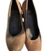 Brown Stuart Weitzman Faux Alligator Printed Wedges Art Deco Boho Western South