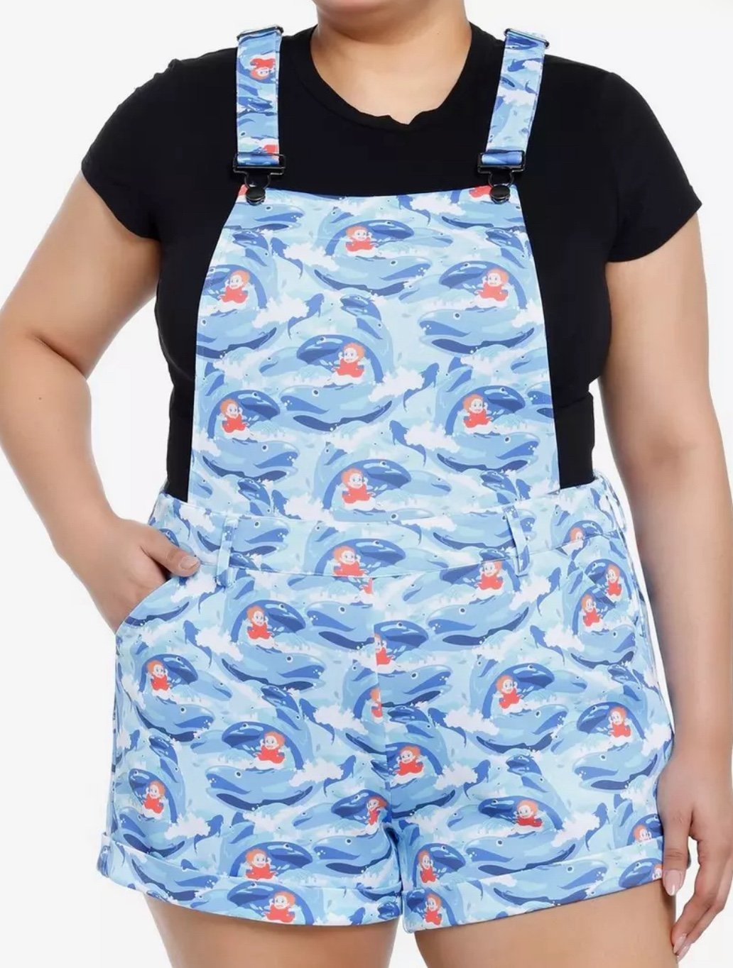 Studio Ghibli Ponyo Wave Scuba Shortalls Plus Size FIRM PRICE