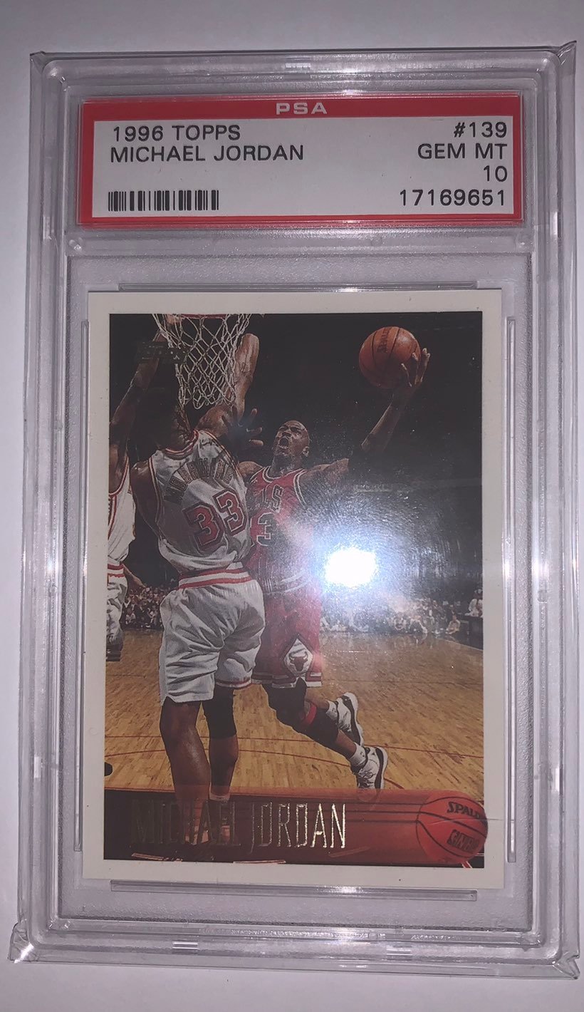 Michael jordan 1996 topps #139 PSA 10