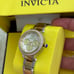 Invicta Ladies 44705 Bolt Crystal Accented Two Tone SS Watch MOP DiaL NEW