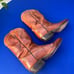 VINTAGE Tony Lama Cowboy Boots Mens 11 Brown Leather Western Pull On 5084 USA