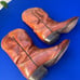 VINTAGE Tony Lama Cowboy Boots Mens 11 Brown Leather Western Pull On 5084 USA
