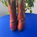 VINTAGE Tony Lama Cowboy Boots Mens 11 Brown Leather Western Pull On 5084 USA