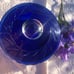 BOHEMIAN COBALT BLUE CUT TO CLEAR COOKIE/ BISCUIT JAR