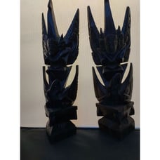 Balinese handcarved wooden deity statue