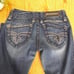 ROCK REVIVAL Amy Women's blue boot cut jeans embroidered size 26
