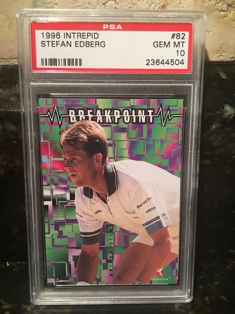 1996 Intrepid #82 Stefan Edberg PSA 10 - Graded Encased Population 1