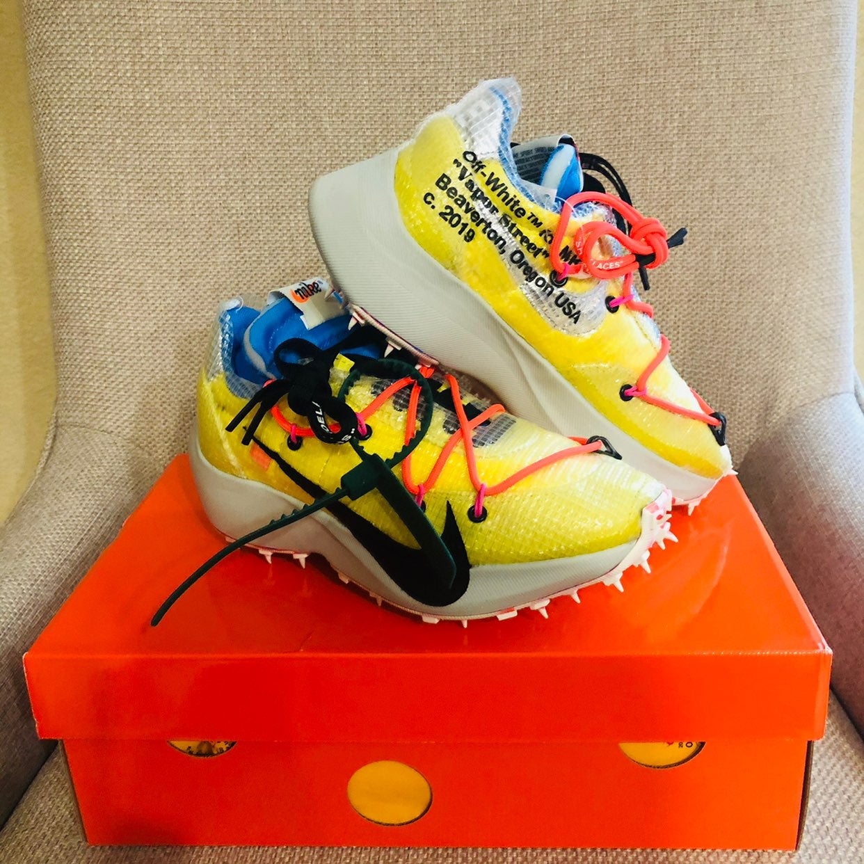 OFF-WHITE NIKE WMNS VAPOR STREET BLUE 27.5cm オフホワイト ヴェイパーストリート Womens Vapor Street &frasl; Off White Cd8178