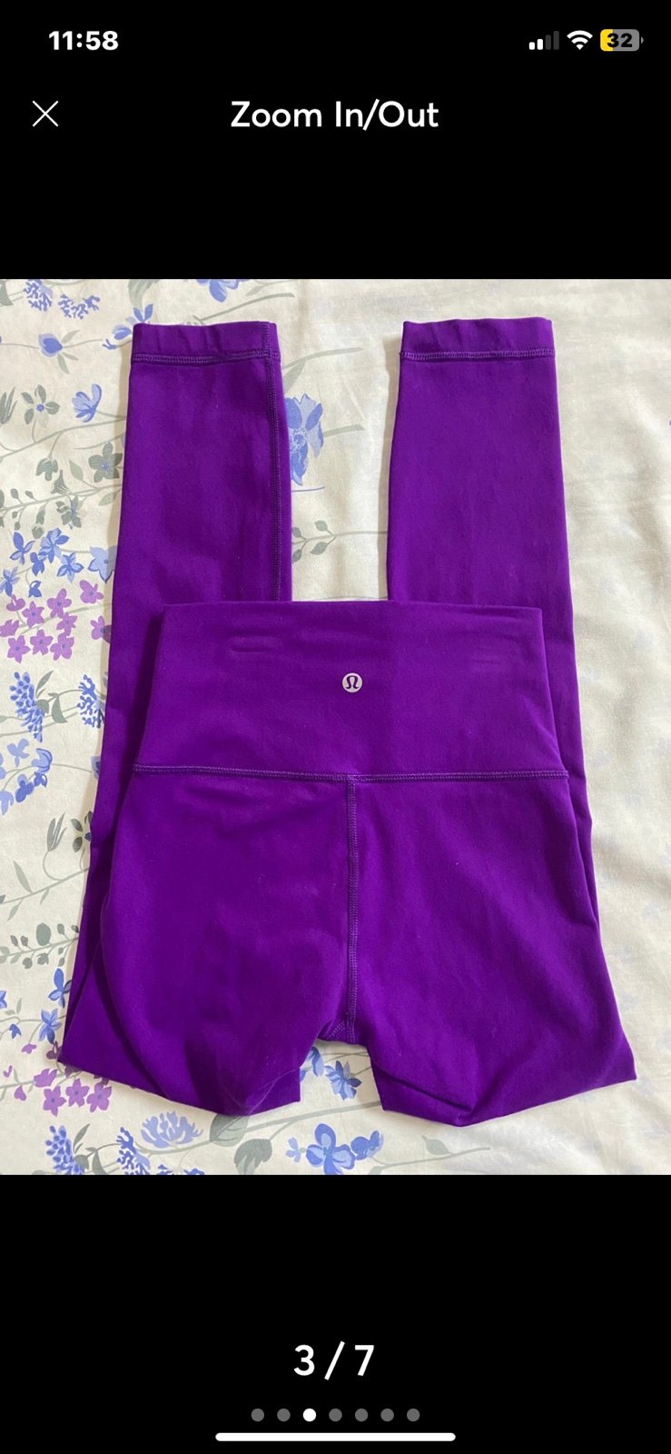 Lululemon purple leggings size 2