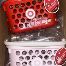 Target Toy Shopping Basket Bullseye Pink & Red SET LIMITED EDITION New