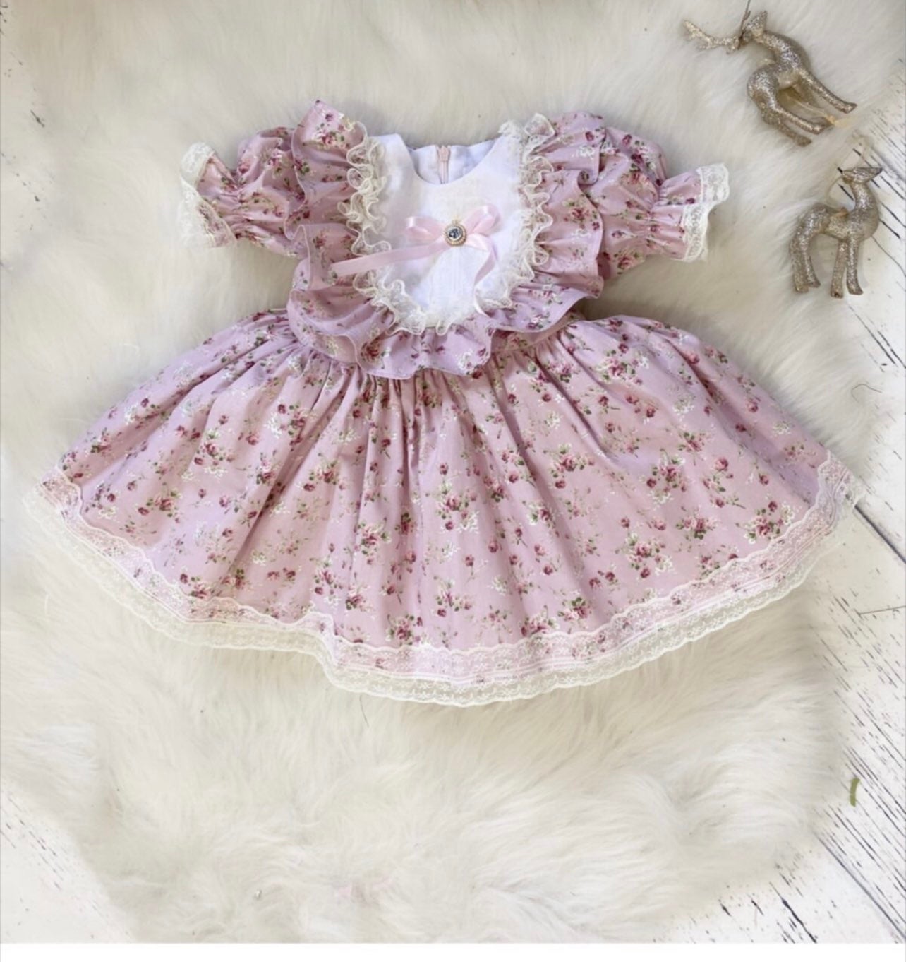 Baby Birthday Girl custom tailored dress 12-24 months