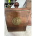 Vintage Wooden 4pc Canister set with Eable Medallion
