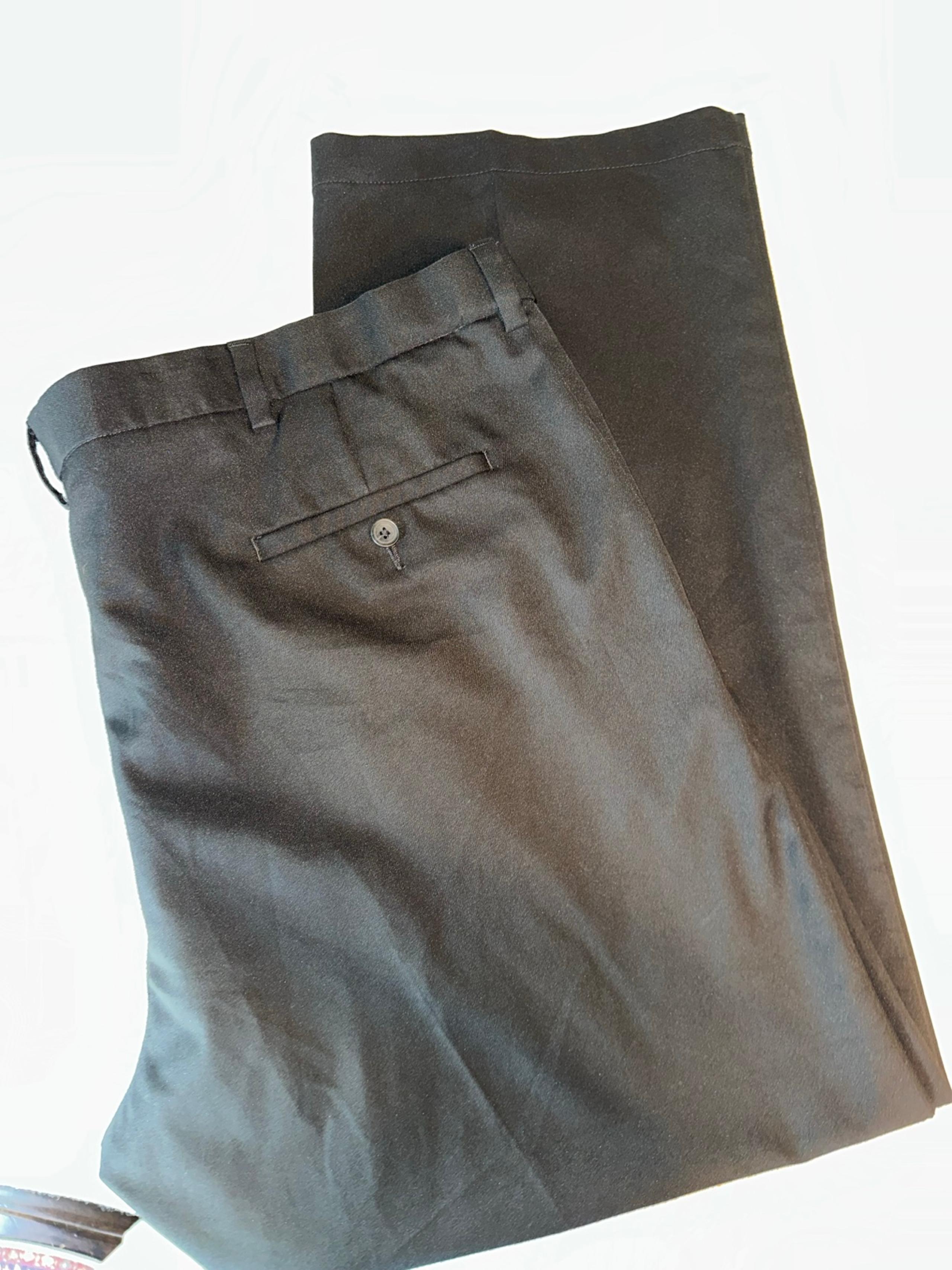Haggar Cool 18 pro classic fit, black, flat front 44x30 men’s pants
