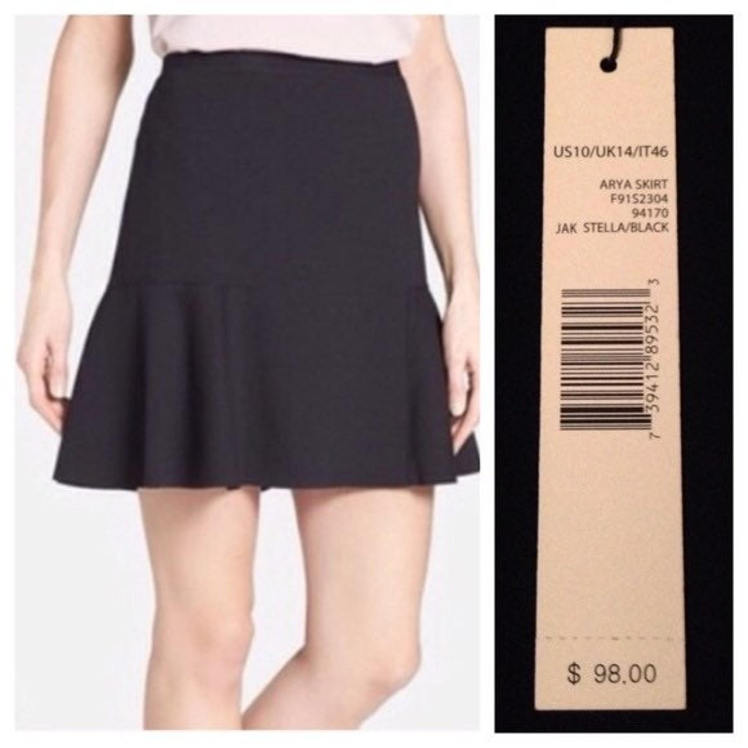 Flared Tahari Black Mini Skirt 2 NWT