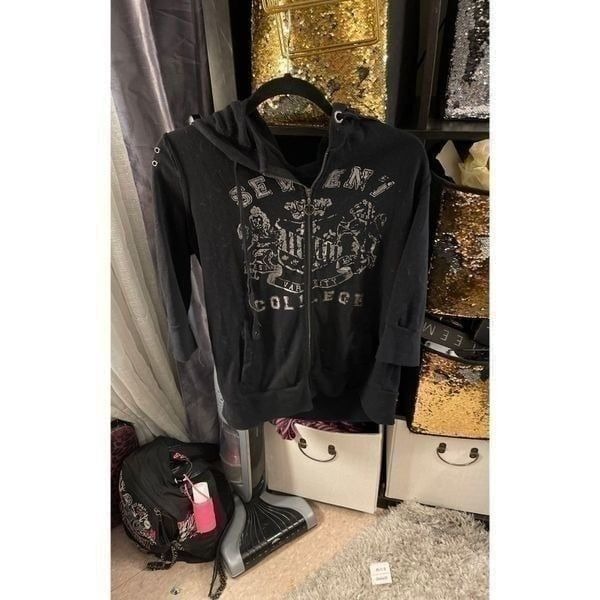 Seven jeans bling hooded sweatsuit capri