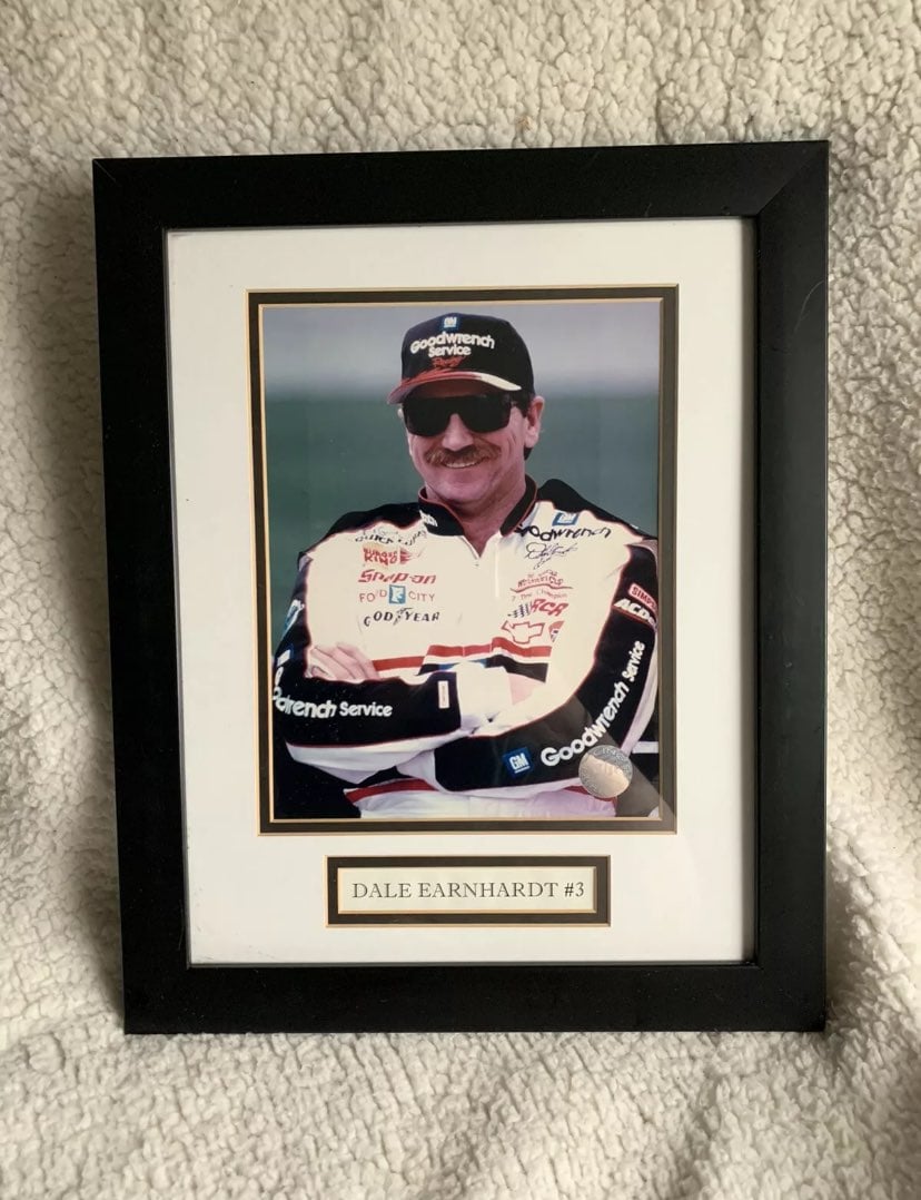 Dale Earnhardt framed photo