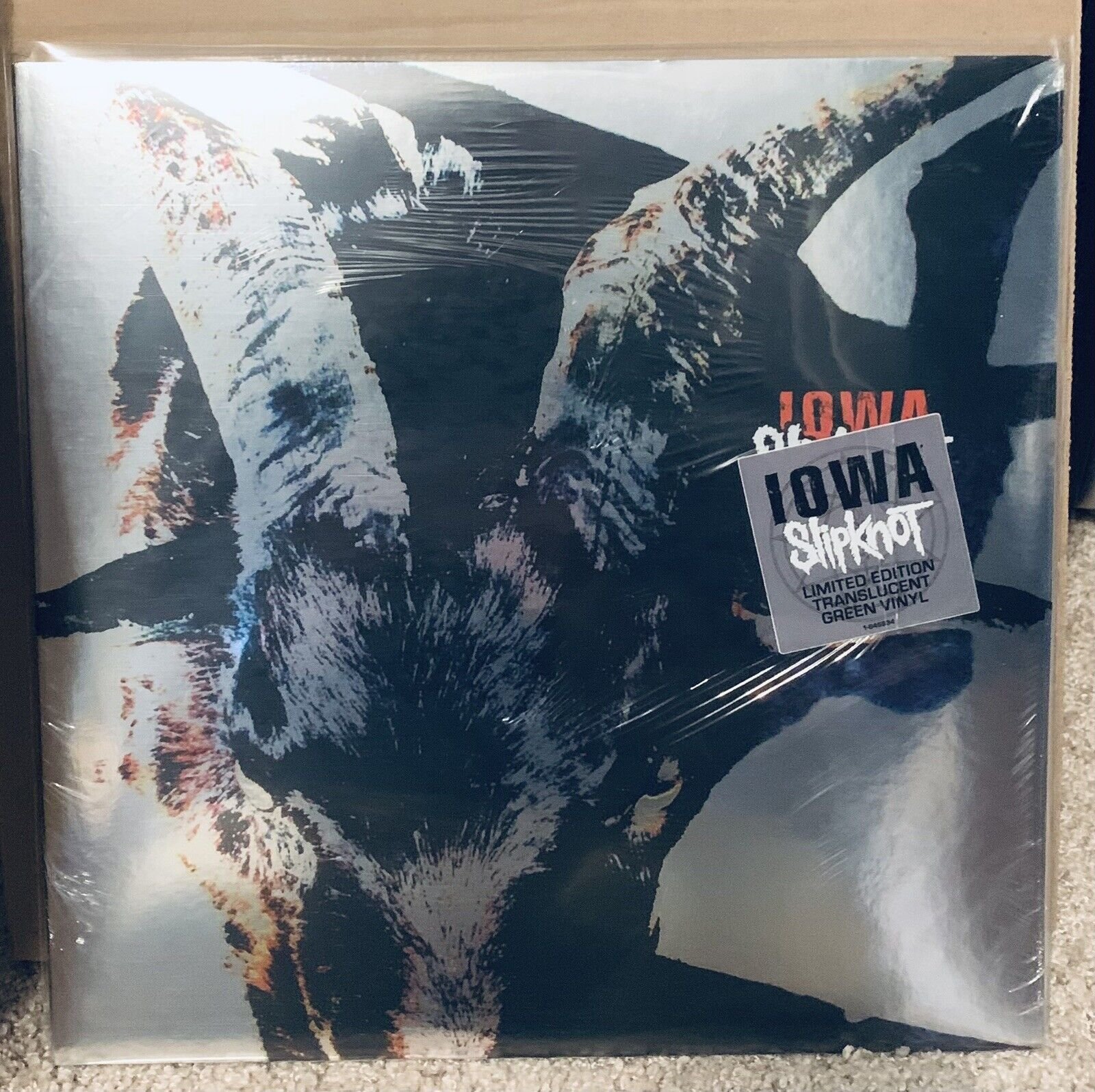 SLIPKNOT IOWA Album 2022 ROADRUNNER TRANSLUCENT GREEN Vinyl 180g SEALED