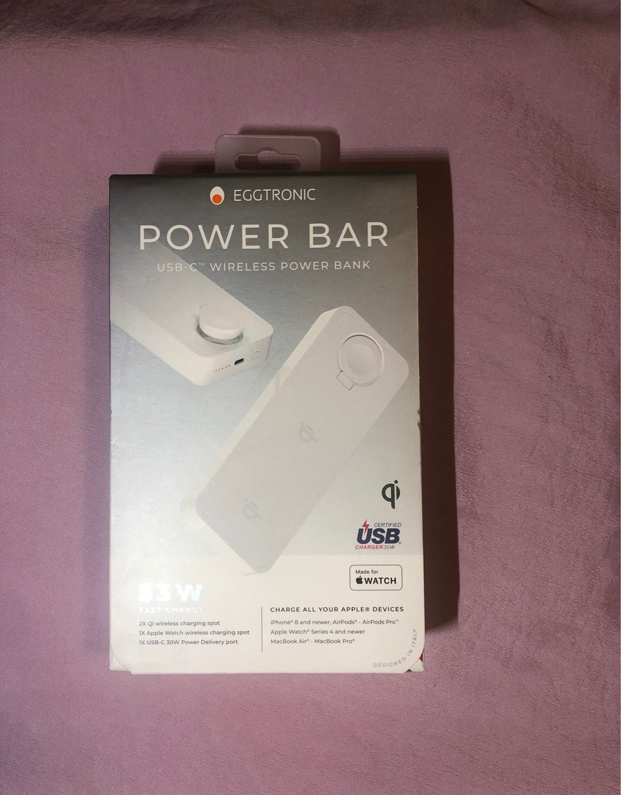 Eggtronic Power Bar USB - C Wireless Power Bank