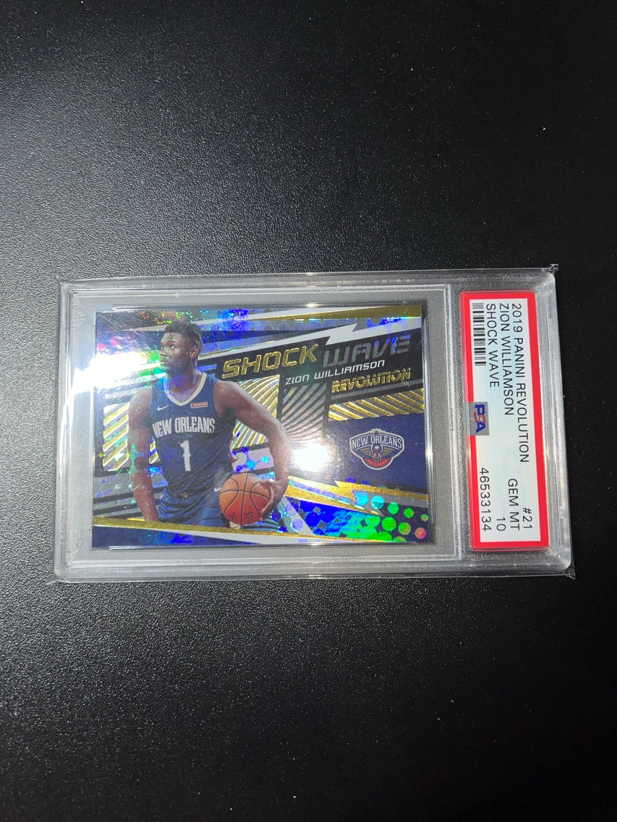 2019 PANINI REVOLUTION #21 SHOCK WAVE ZION WILLIAMSON PSA 10