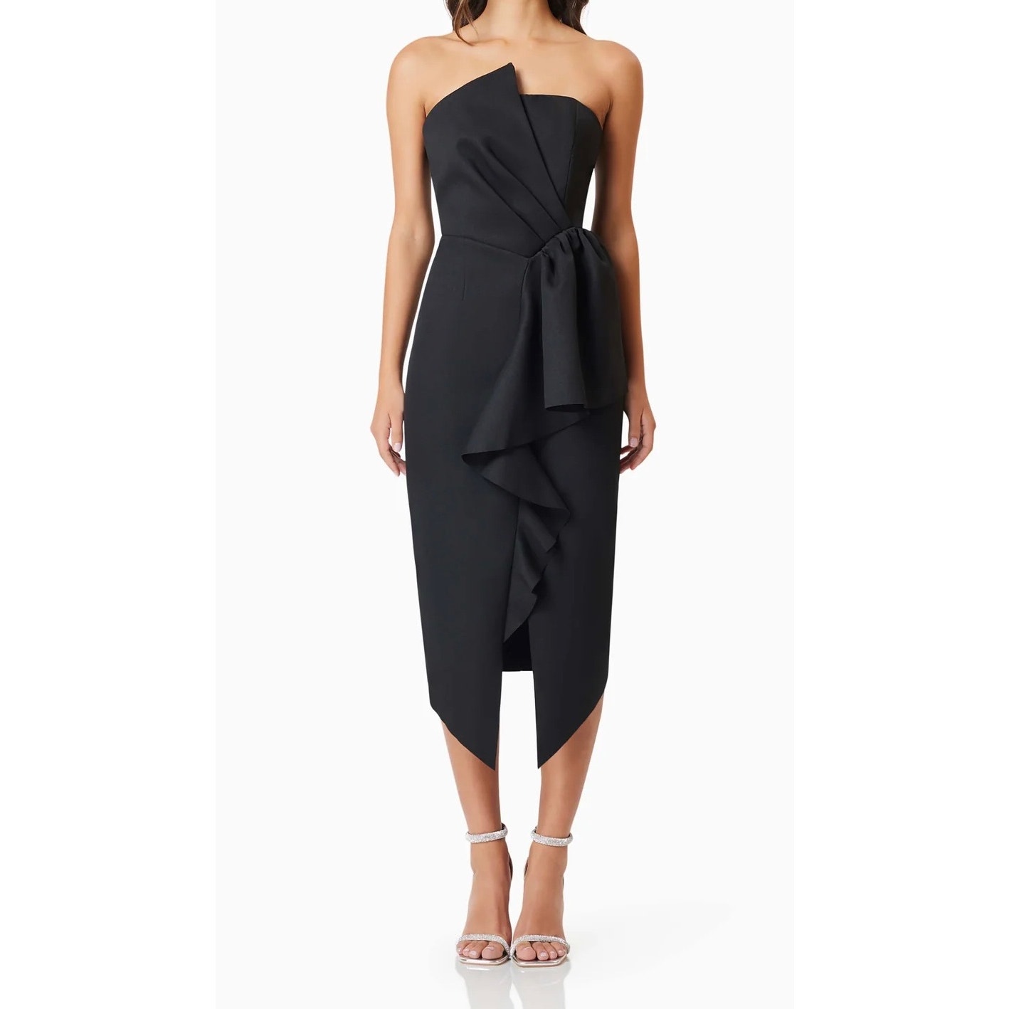 ELLIATT Reception Midi Dress Black Size L