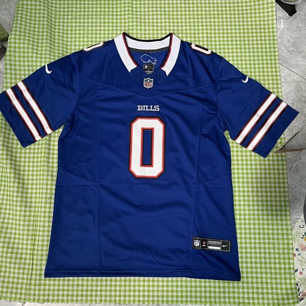 Men's BUFFALO BILLS Keon Coleman #0 Blue Stitched Jersey