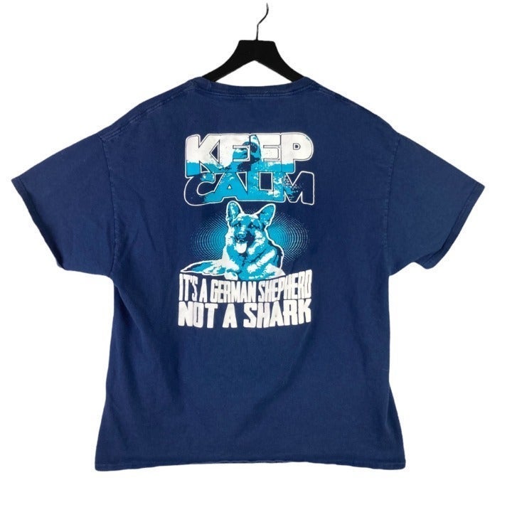 best reputation Dog T-Shirt Shark Shepherd German Calm Keep Lover XL Size Blue Pet Gift Unisex Men best reputation Dog T-Shirt Shark Shepherd German Calm Keep Lover XL Size Blue Pet Gift Unisex Men