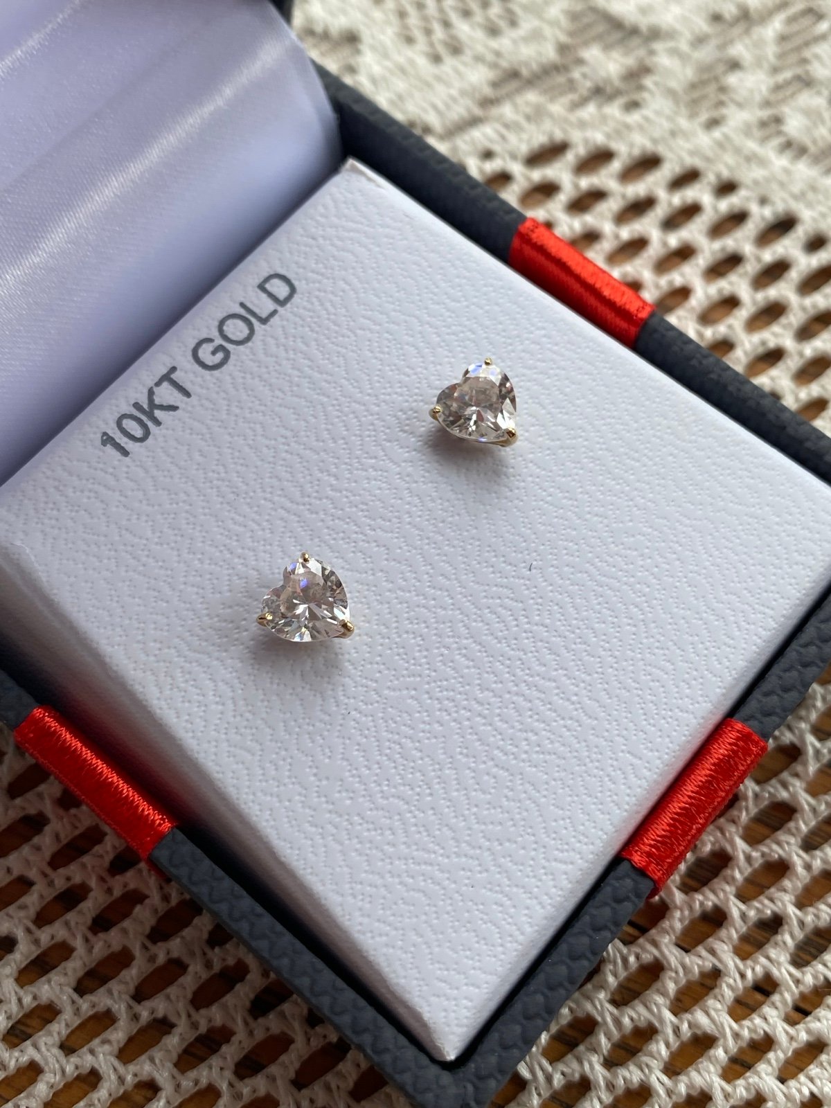 10kt Gold Cubic Zirconia Stud Earrings