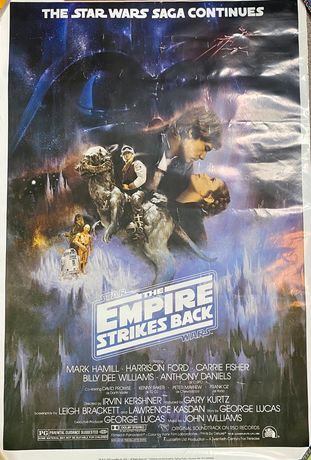 Empire strikes bck Star Wars Original Poster 90’s