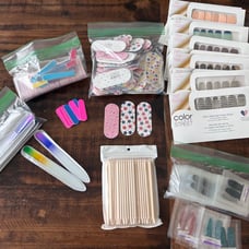 Color Street Bundle-Samples -Glass Files- CS Nail Strips-Cuticle Tools