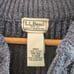 L.L. BEAN Men's Navy Chunky Ribbed Henley Sweater size medium