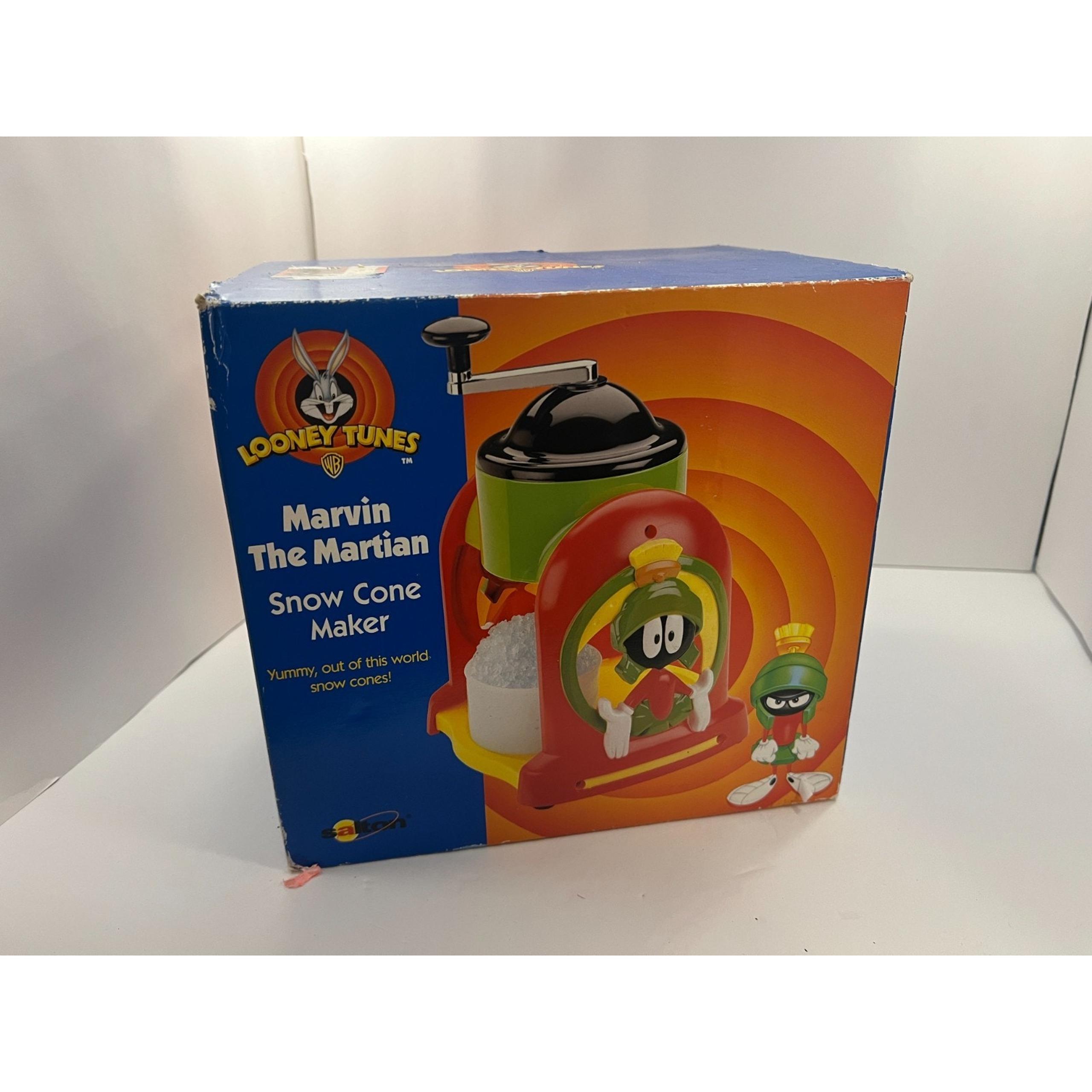 Looney Tunes Marvin the Martian Snow Cone Ice Maker Salton Model IS1LTM