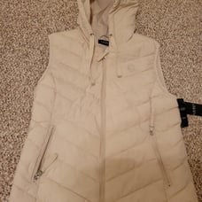 Lauren ralph lauren women puffer vest cream NWT L