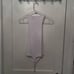 New Joie Ribbed High Neckline White Sleeveless Thong Bodysuit size M