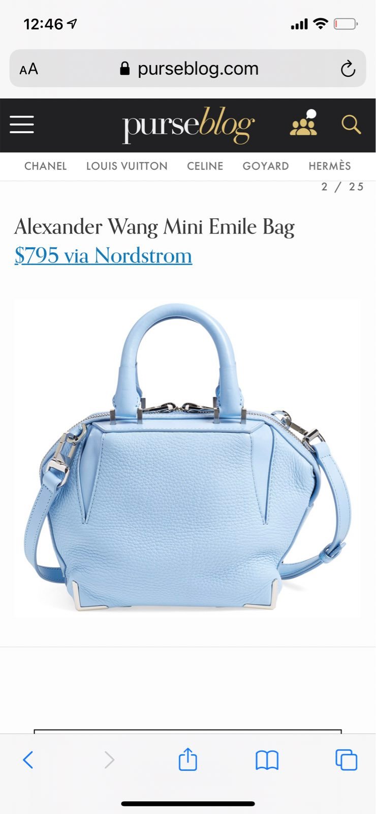 Alwxander Wang Emilie mini bag