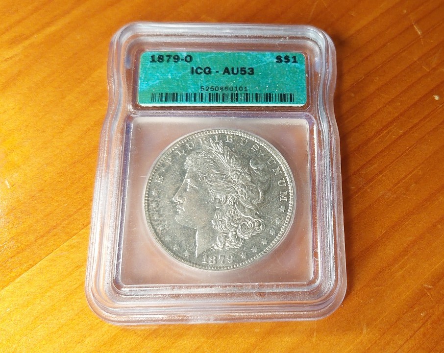 Morgan Silver Dollar Graded AU-53