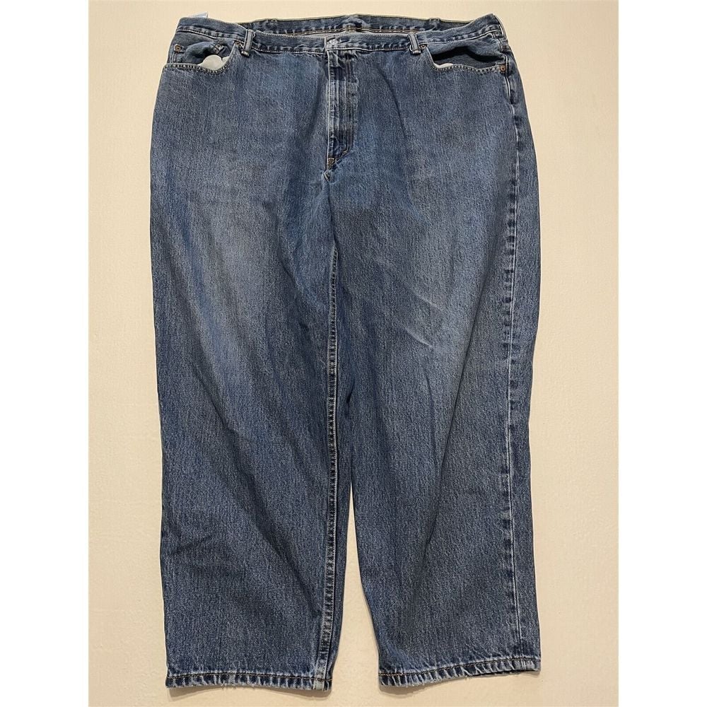 Levi's 50 x 30 560 Comfort Fit Loose Taper Stone Washed 100% Cotton Denim Jeans