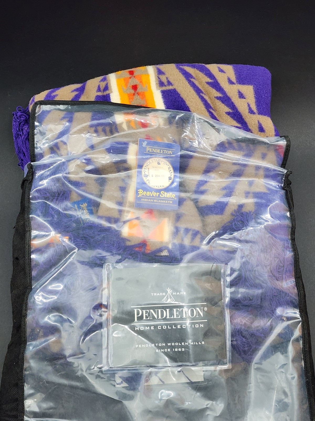 Pendleton Arapaho Trail Shawl Purple 68X68 New