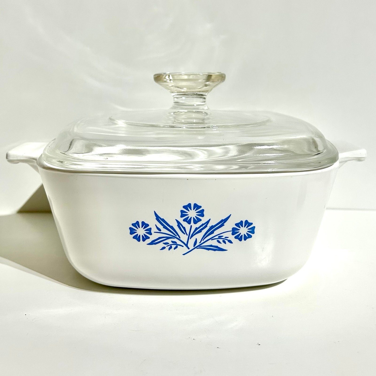 Vintage Corning Ware Blue Cornflower Casserole Dish 1 1/2 QT P-1 1/2-B Lid P-7-C