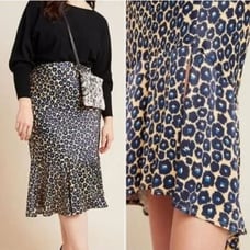 NWT Anthropologie Maeve Janelle Bias Midi Skirt | L