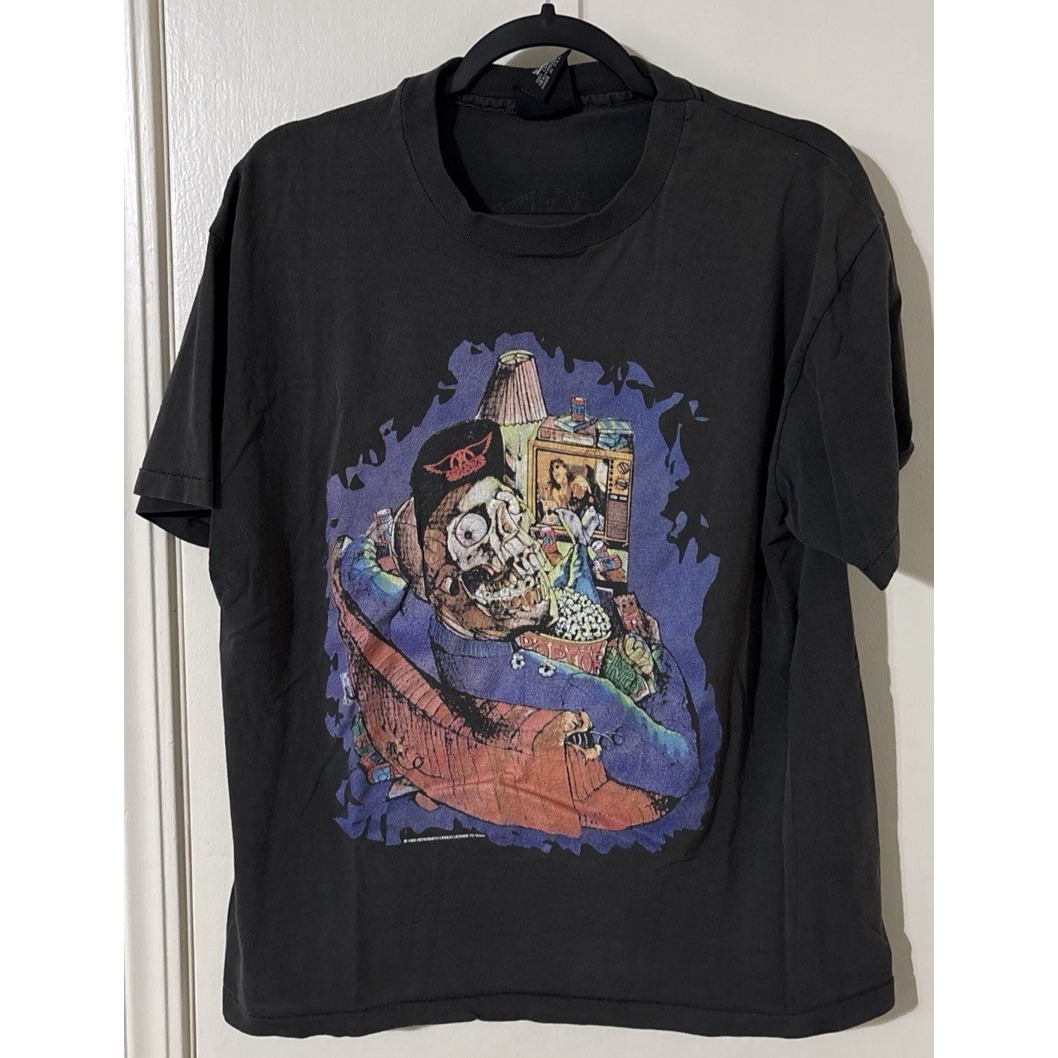 Vintage Y2K 1993 Aerosmith Get A Grip Double Sided Giant Tag T-Shirt X Large USA