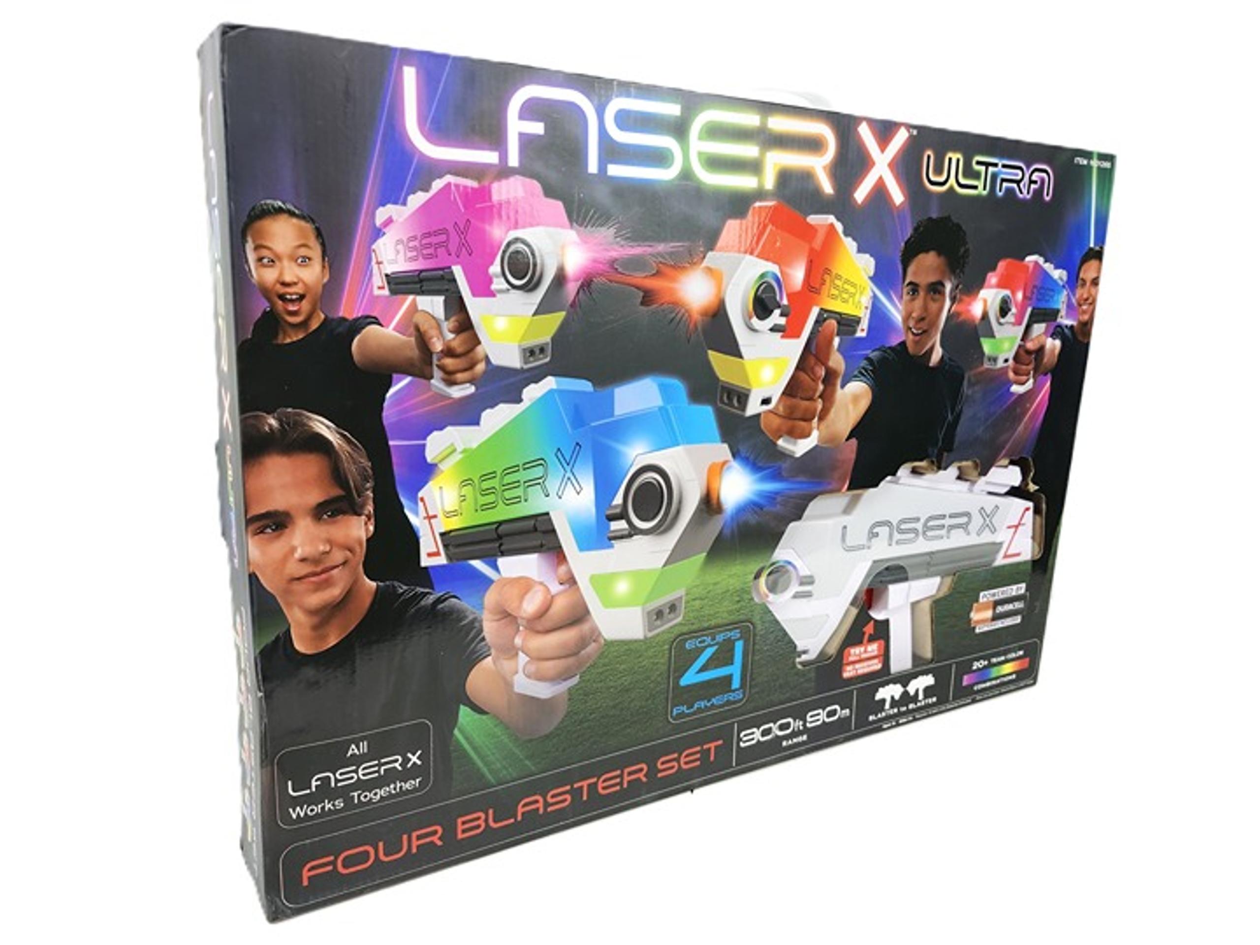 Laser X Ultra 4 B2 Blaster Gun Toy Game, 4 Players, 300 ft Range, Ages 6+