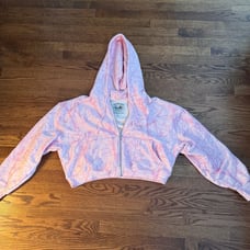 Dairy Boy Pink Camo Crop Zip