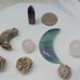 Crystal bundle with moons,desert rose,mini spheres and point