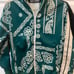 Palm Angels Bandana Track Jacket Green SMALL