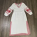 J Crew Bungalow Embroidered Linen Long Sleeve Midi Dress US Women's S New