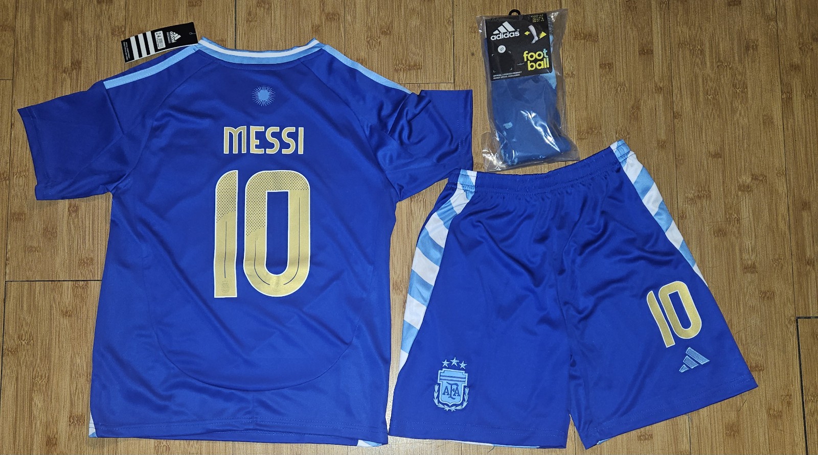 2024/2025 Argentina away soccer kit Messi #10 kids & Adult size set