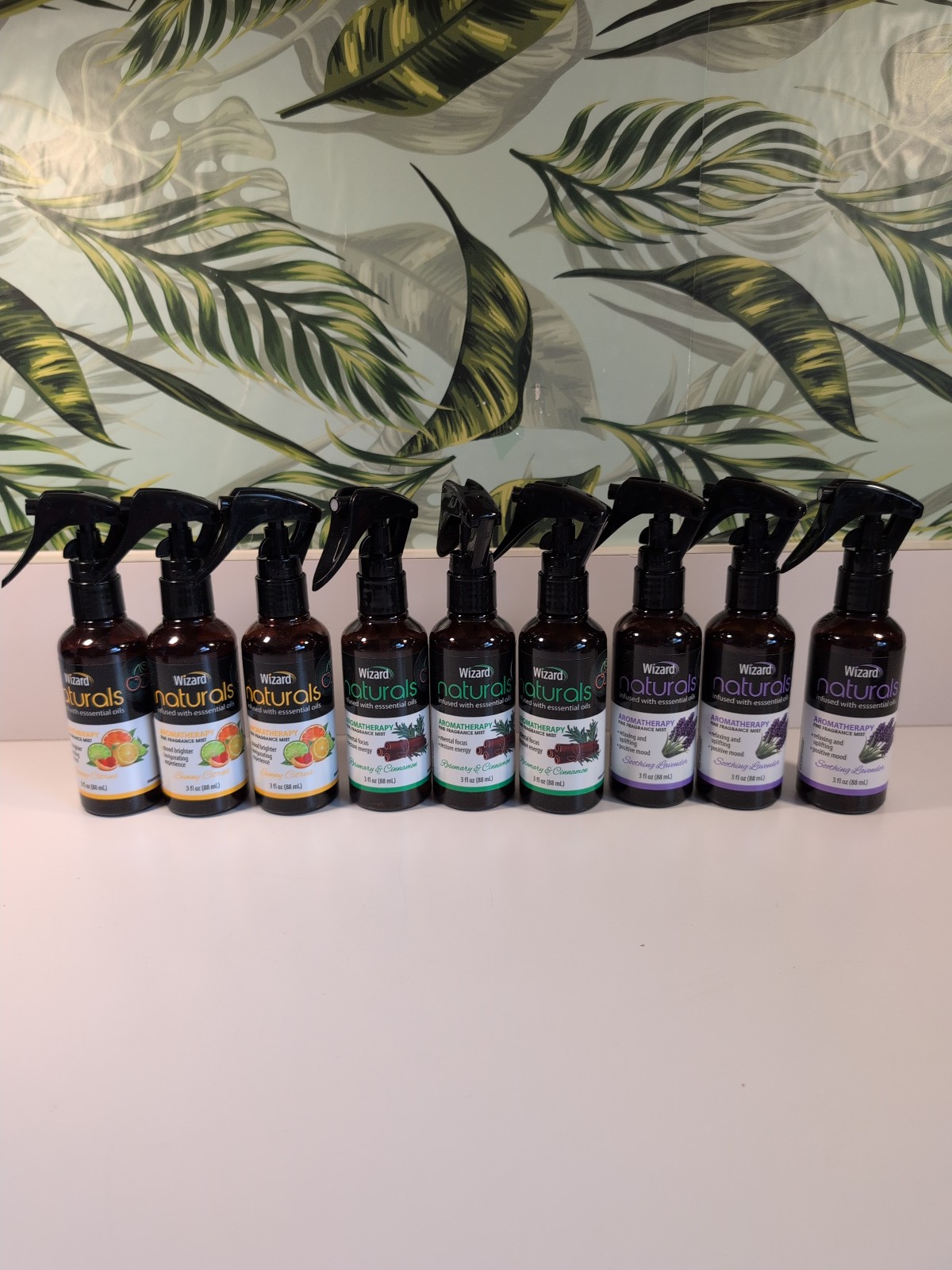 9 pkg Room Spray with Essential Oils