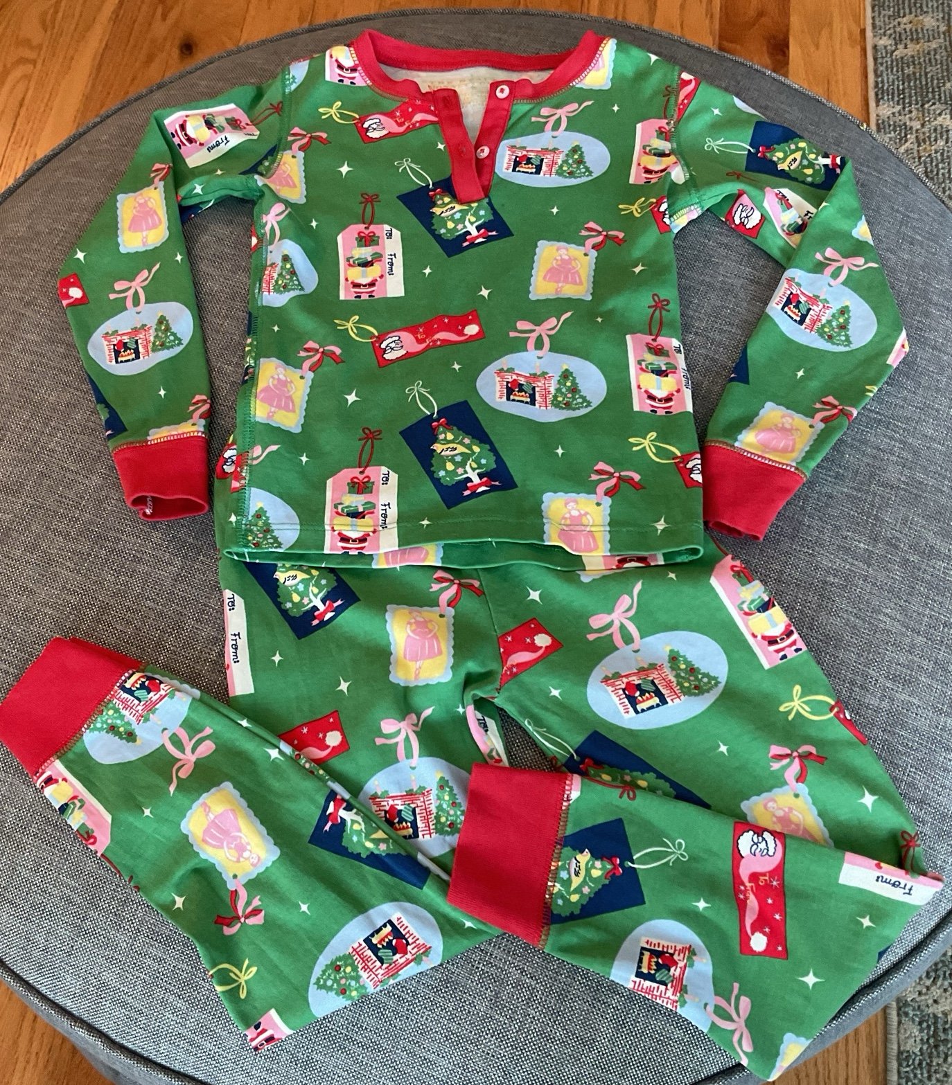 The Beaufort Bonnet Company Christmas PJ’s Boys size 5/LS unisex/pima cotton