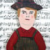 Vintage primitive wood cutout figures outsider folk art pilgrims farmhouse decor