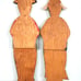 Vintage primitive wood cutout figures outsider folk art pilgrims farmhouse decor